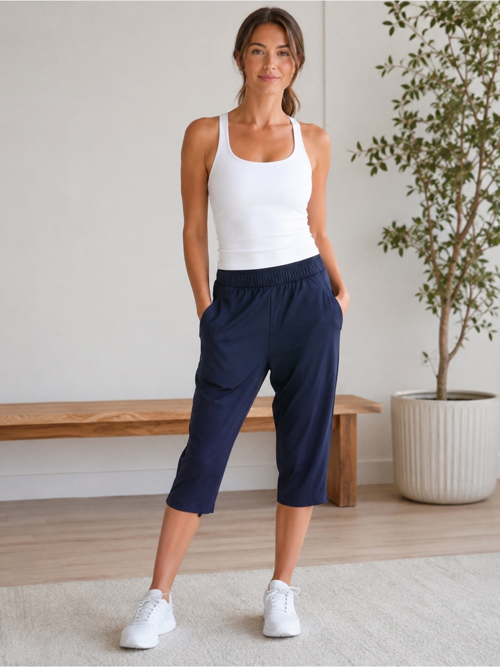 Lululemon Cropped Capri Navy Pants 👖
